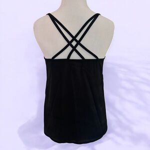 Hollister Black Criss Cross Back Camisole Top